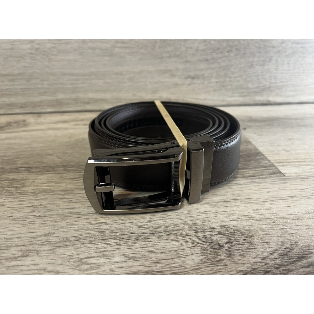 Men's Genuine Leather Ratchet Belt for Perfect Fit Brown (1139-200)‎